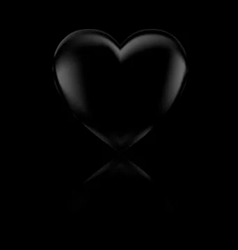 Big dark heart Stock Illustration