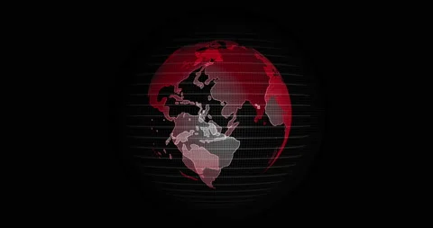 Big data 3d Earth. Binary code surrounding globe rotating. Retro digital Earth Stock Footage 152894029