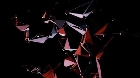 Big Data Abstract Background. 3d Illustration イラスト素材