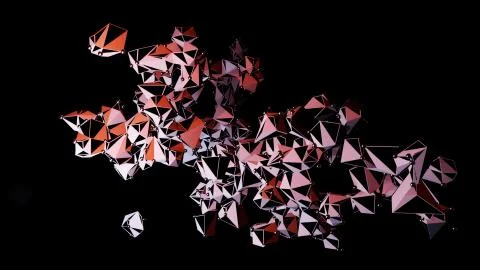 Big Data Abstract Background. 3d Illustration Stock-Illustration