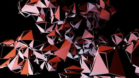 Big Data Abstract Background. 3d Illustration Stock-Illustration