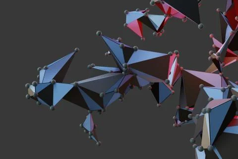 Big Data Abstract Background. 3d Illustration イラスト素材