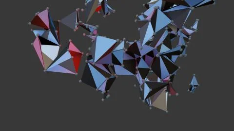 Big Data Abstract Background. 3d Illustration Stock Illustration