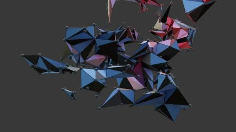 Big Data Abstract Background. 3d Illustration Illustrazione stock