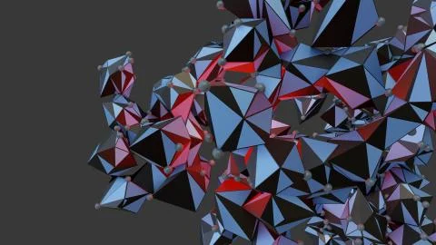 Big Data Abstract Background. 3d Illustration イラスト素材