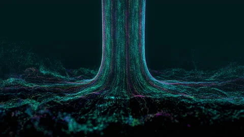 Big data abstract background loop Video stock 170788864