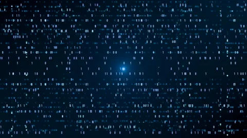 Big data, abstract digital data, binary code. Stock-Footage 296376586