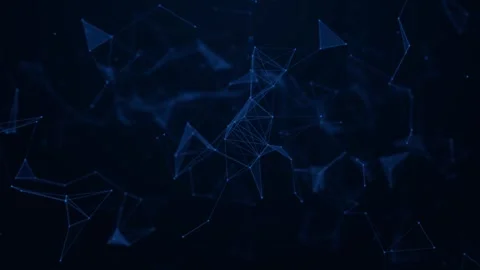 Big data. Abstract digital technology moving polygon online cybersecurity data Vídeos de archivo 278300265