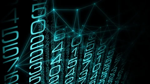 Big data abstract motion concept, cybersecurity 4k Video stock 108599402