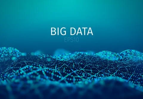 Big data abstract vector background. Data mesh 스톡 일러스트