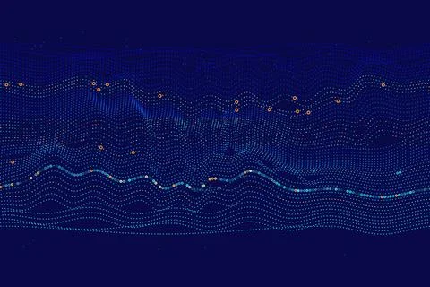 Big Data abstract vector background visualization. Data science and visual in Stock Illustration