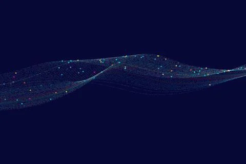 Big Data abstract vector background visualization. Data science and visual 스톡 일러스트