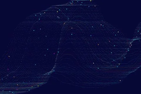 Big Data abstract vector background visualization. Data science and visual Illustrazione stock