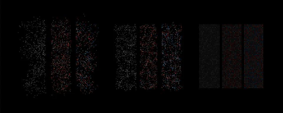 Big data abstract vector visualization. Lines and dots array. Big data 스톡 일러스트