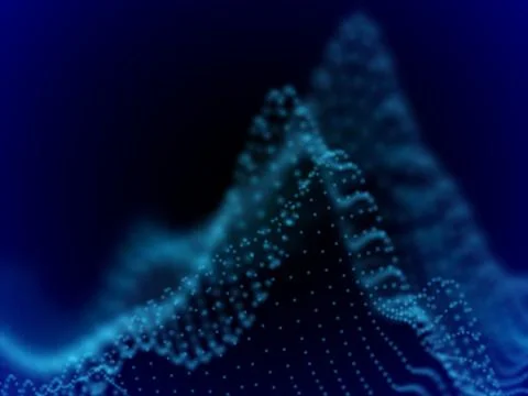 Big data abstract visualization: business charts analytics. Stock Illustration