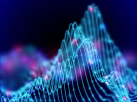 Big data abstract visualization: business charts analytics. イラスト素材