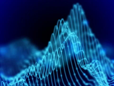 Big data abstract visualization: business charts analytics. Illustrazione stock