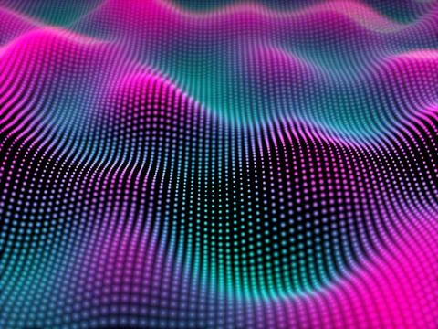 Big data abstract visualization: digital information analysis. イラスト素材