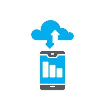 Big data analitics icon on background for graphic and web design. Creative Stock Illustration