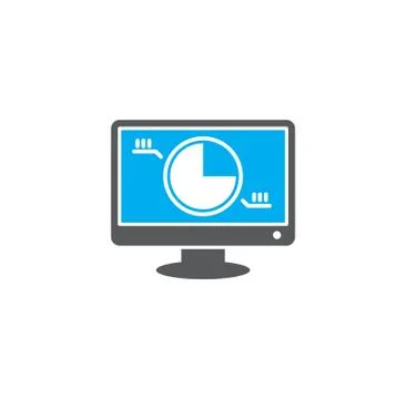 Big data analitics icon on background for graphic and web design. Creative Illustrazione stock