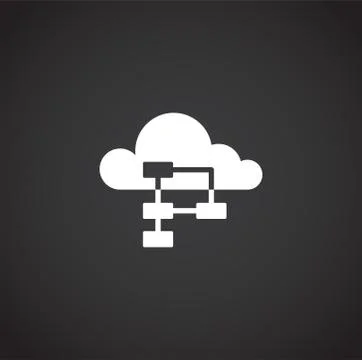 Big data analitics icon on background for graphic and web design. Creative Stock Illustration