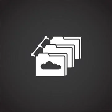 Big data analitics icon on background for graphic and web design. Creative Illustrazione stock