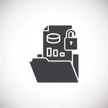 Big data analitics icon on background for graphic and web design. Creative Stock Illustration