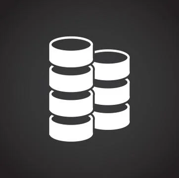 Big data analitics icon on background for graphic and web design. Creative Stock Illustration