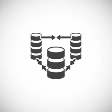 Big data analitics icon on background for graphic and web design. Creative Illustrazione stock