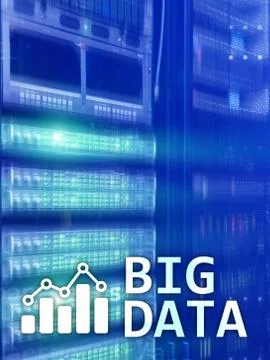 Big data analysing server. Internet and technology. Stock Photos