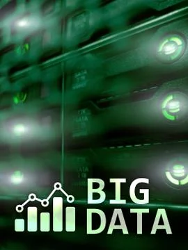 Big data analysing server. Internet and technology. Stock Photos