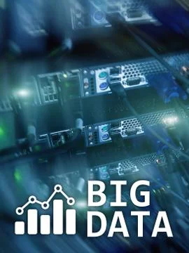 Big data analysing server. Internet and technology. Stock Photos
