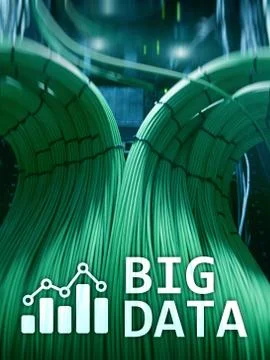 Big data analysing server. Internet and technology. Foto stock