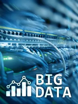 Big data analysing server. Internet and technology. Stock Photos