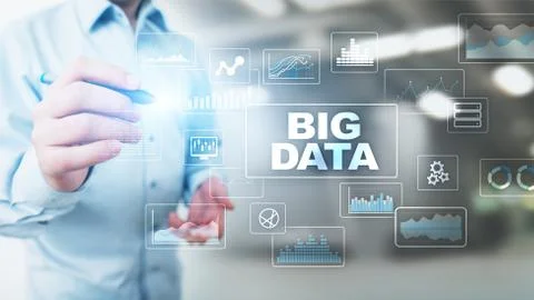Big data analysis, business intelligence, technology solutions concept on Stock Photos