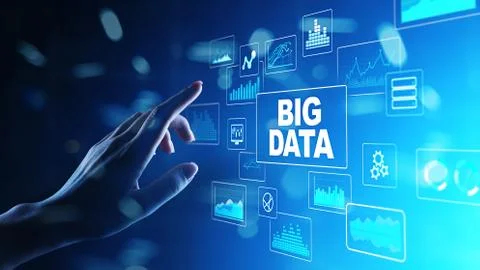 Big data analysis, business intelligence, technology solutions concept on Stock Photos