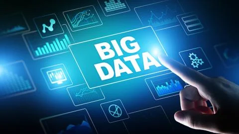 Big data analysis, business intelligence, technology solutions concept on Stock Photos