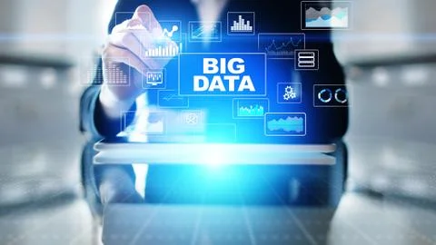 Big data analysis, business intelligence, technology solutions concept on Stock Photos