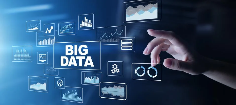 Big data analysis, business intelligence, technology solutions concept on Stock Photos