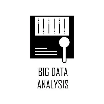 Big data analysis icon. Element of Web Development for mobile concept and web Illustrazione stock