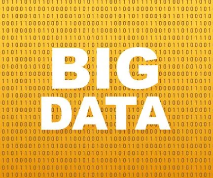 Big data analysis of Information. Science and technology background. Vector s Stock Illustration