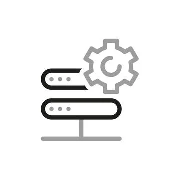 Big data analysis thin line icon. Data processing outline pictograms for webs Stock Illustration
