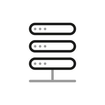 Big data analysis thin line icon. Data processing outline pictograms for webs Stock Illustration