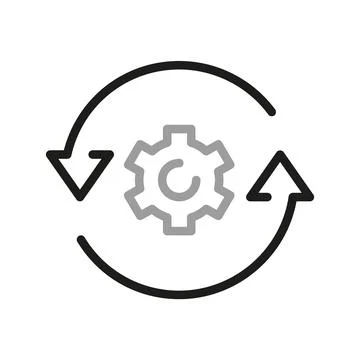 Big data analysis thin line icon. Data processing outline pictograms for webs Stock Illustration