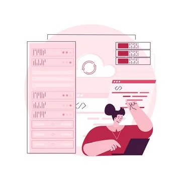 Big data analytics abstract concept vector illustration. Stock Illustration