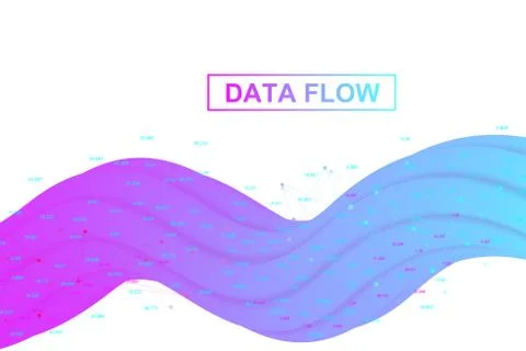 Big data analytics and business intelligence. Digital analytics concept with Stockillustratie