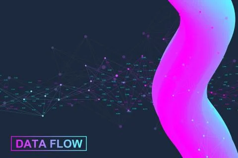 Big data analytics and business intelligence. Digital analytics concept with Stock Illustration