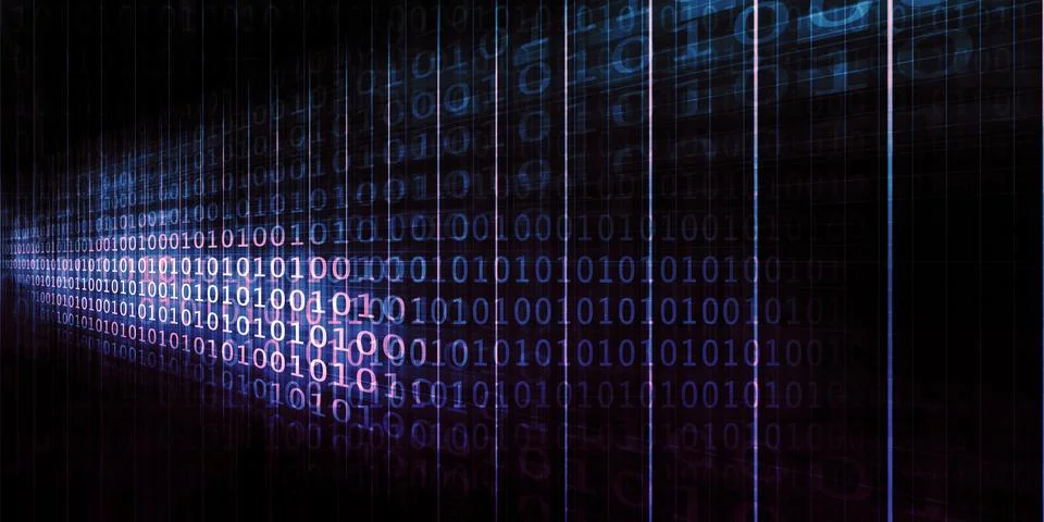 Big Data Analytics Binary Information Processing System 库存插图