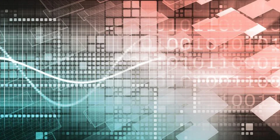 Big Data Analytics Stock Illustration