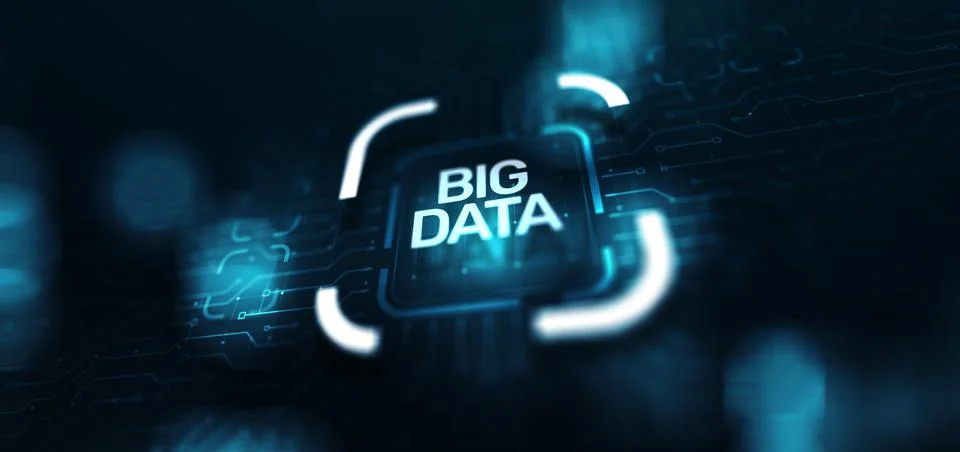 Big data analytics platform, business intelligence and modern technology concept 스톡 일러스트
